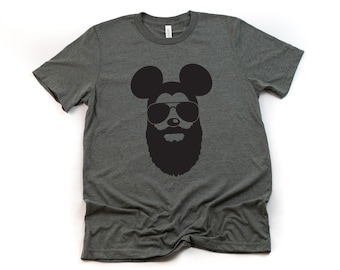 Bearded Mickey t shirt - Disney Trip Matching Shirts - Mickey Mouse T Shirt - Mickey Sunglasses