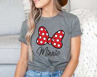 ミニー水玉リボンTシャツ、ディズニーランドディズニーワールド