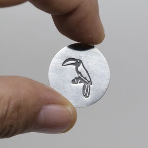 The Toucan Bird Number Sequences (double side) - the talismanic sequence - Love Seguences - money sequence, Design changeable luck necklace