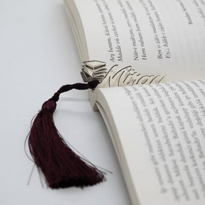 Book marker, Name Bookmarker, Silver Book Marker for gift