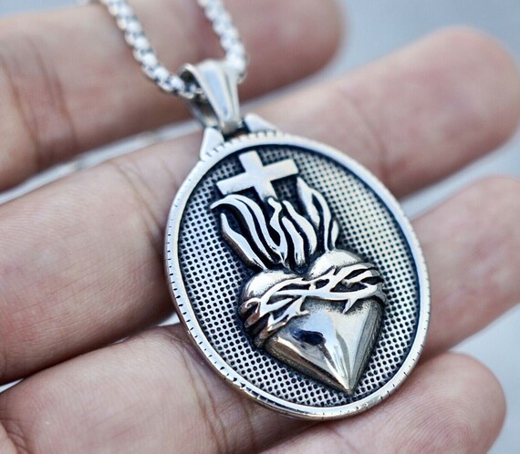 Sacred heart sale of jesus necklace