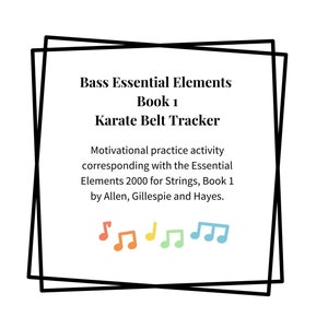 Bass Karate Activity - Essential Elements, Book 1