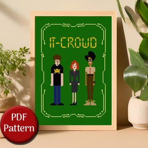 IT-Crowd | IT Crowd | Nerd | Computer Science Series | Cross Stitch Pattern | Cross Stitch | Embroidery