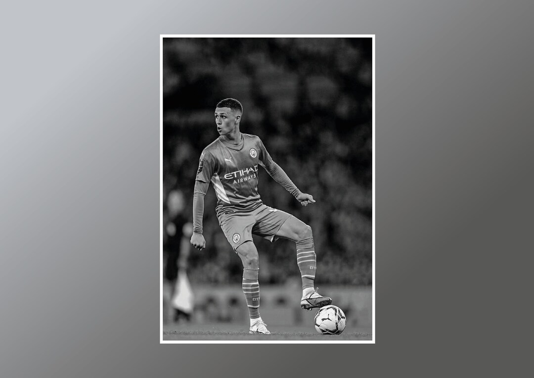 Foto Autografata Phil Foden Manchester City - Formato A4, Per Collezionisti E Tifosi - Foto 2