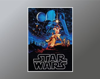 Retro Star Wars Poster Print