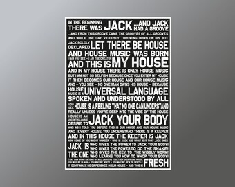 Jack Your Body House Music Print