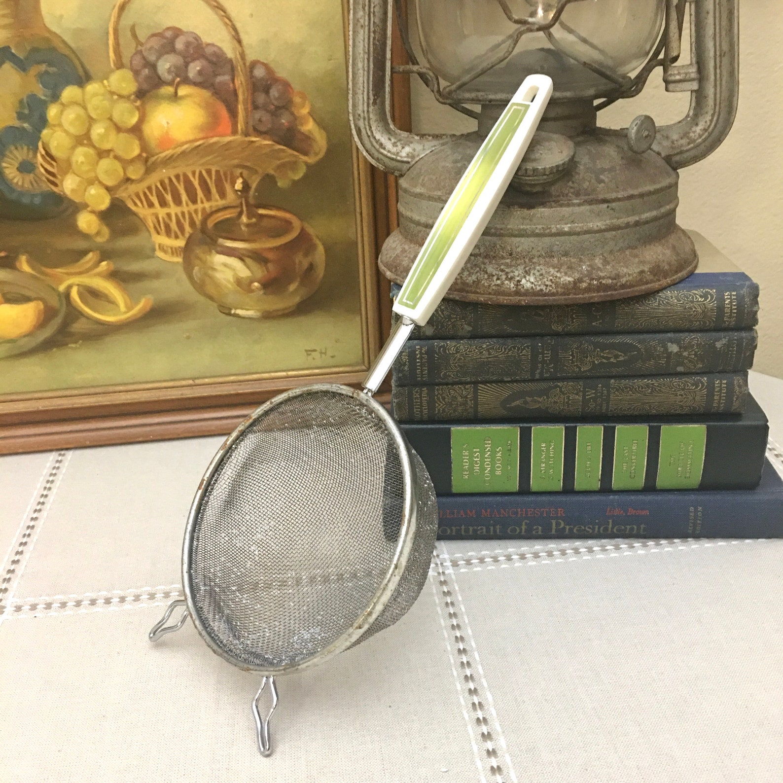 Vintage Hand Held Strainer Etsy