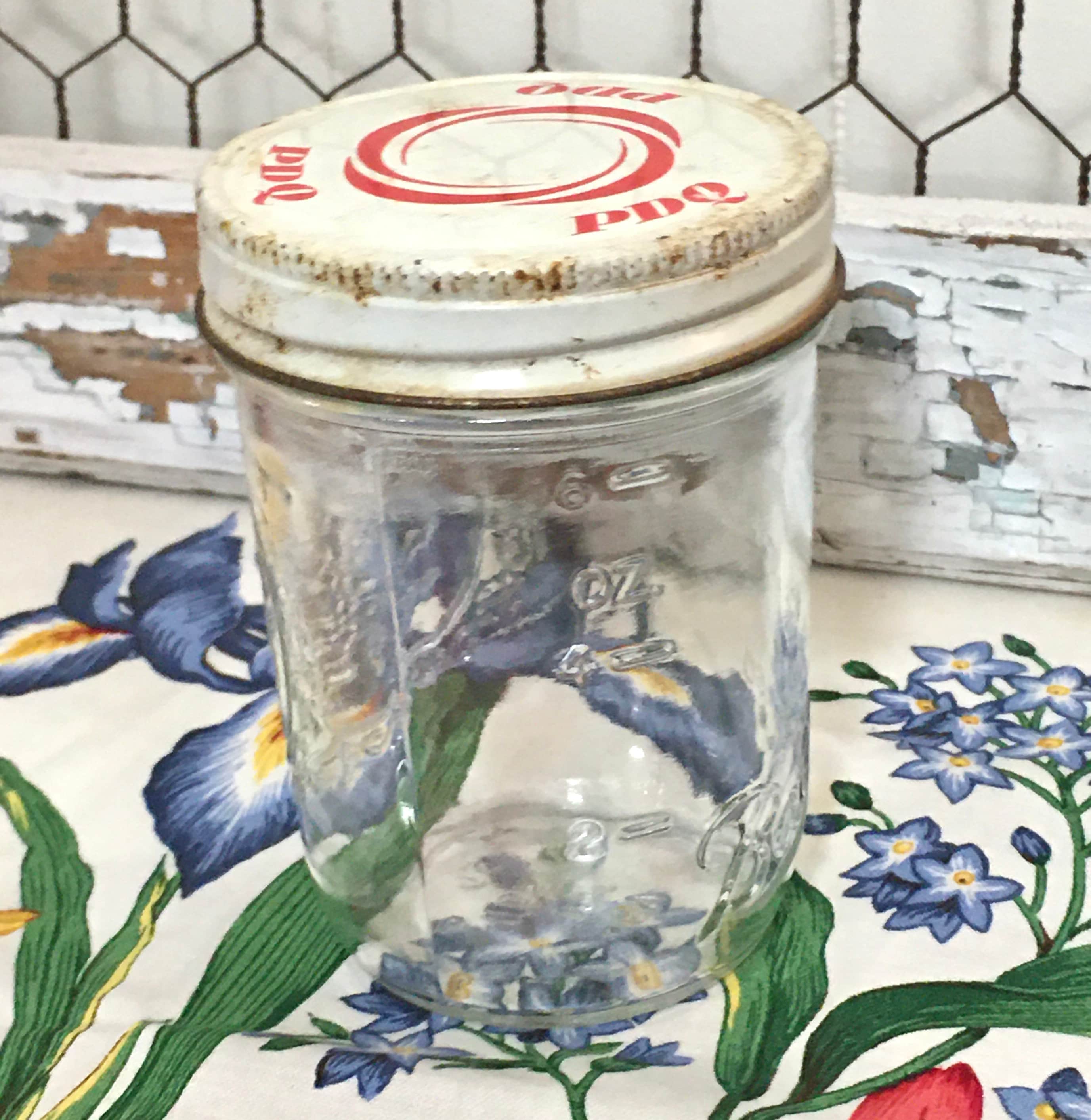 Vintage 6 oz. Canning/Jelly Jar with PDQ Lid Etsy