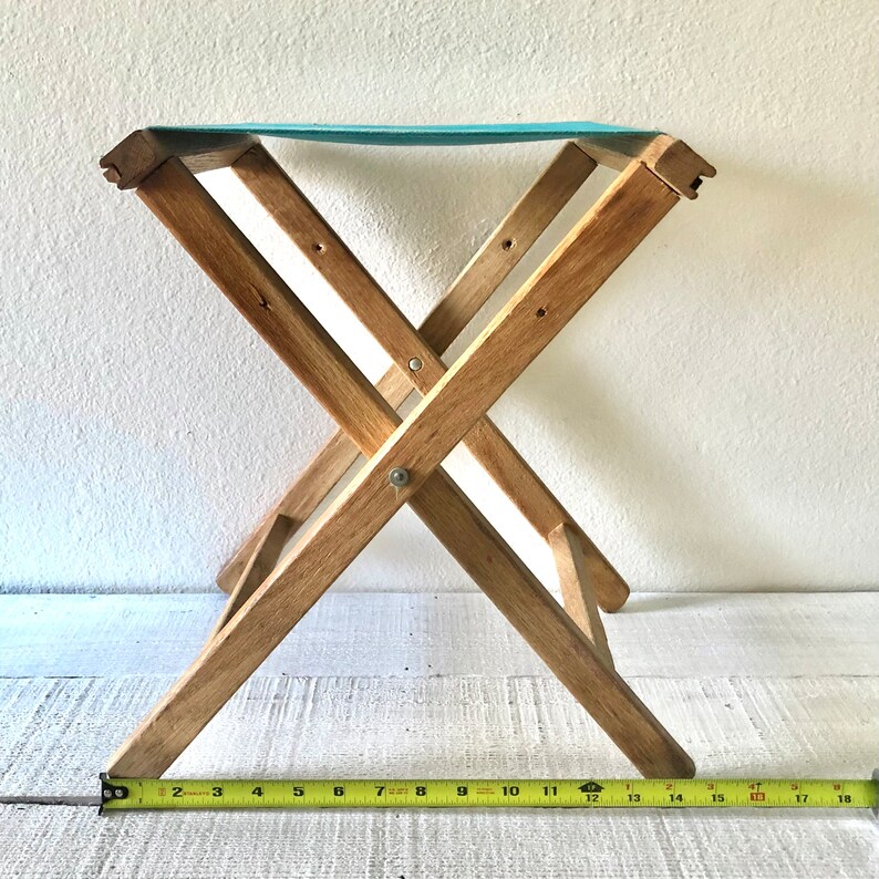 Vintage Folding Camp Stool Etsy