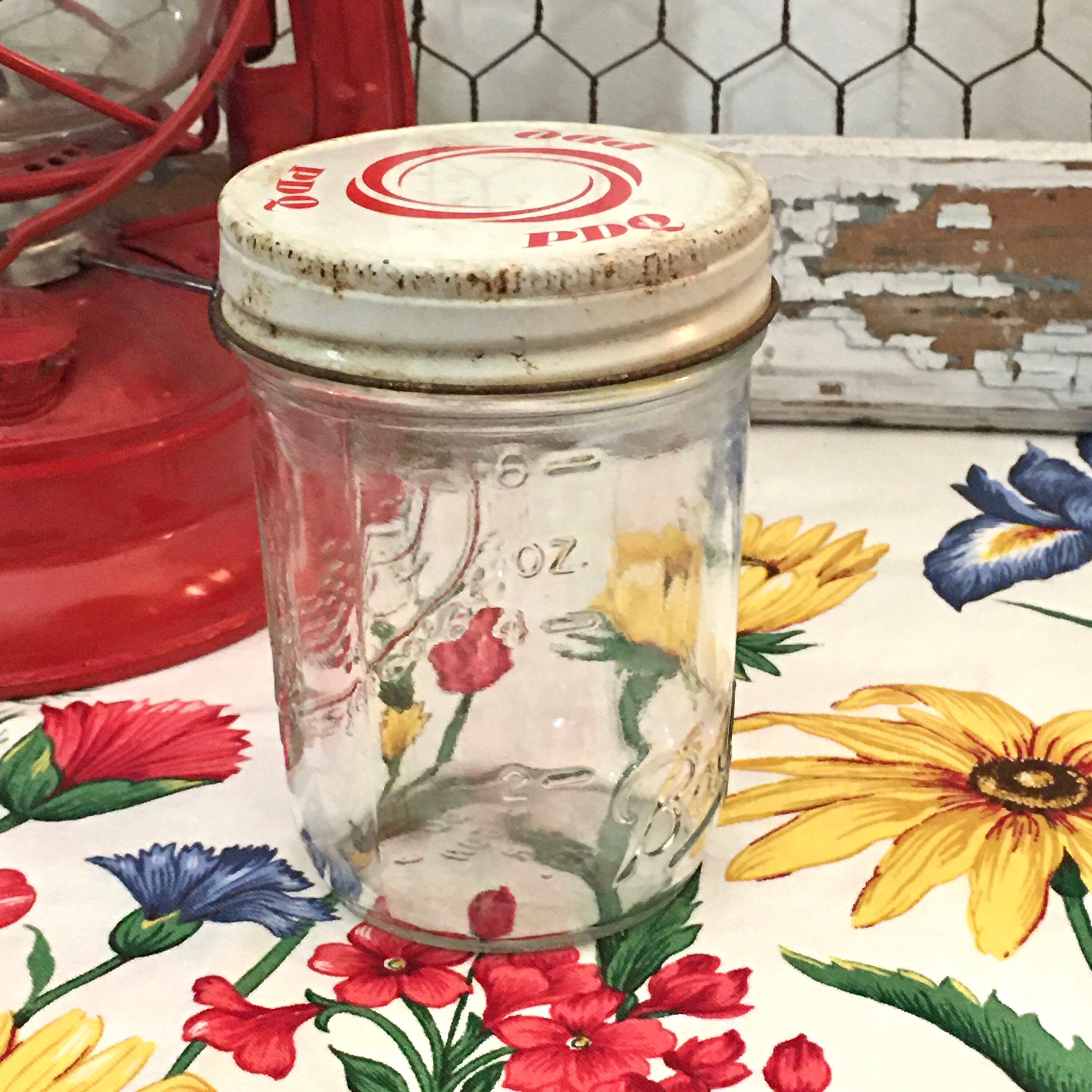 Vintage 6 oz. Canning/Jelly Jar with PDQ Lid Etsy