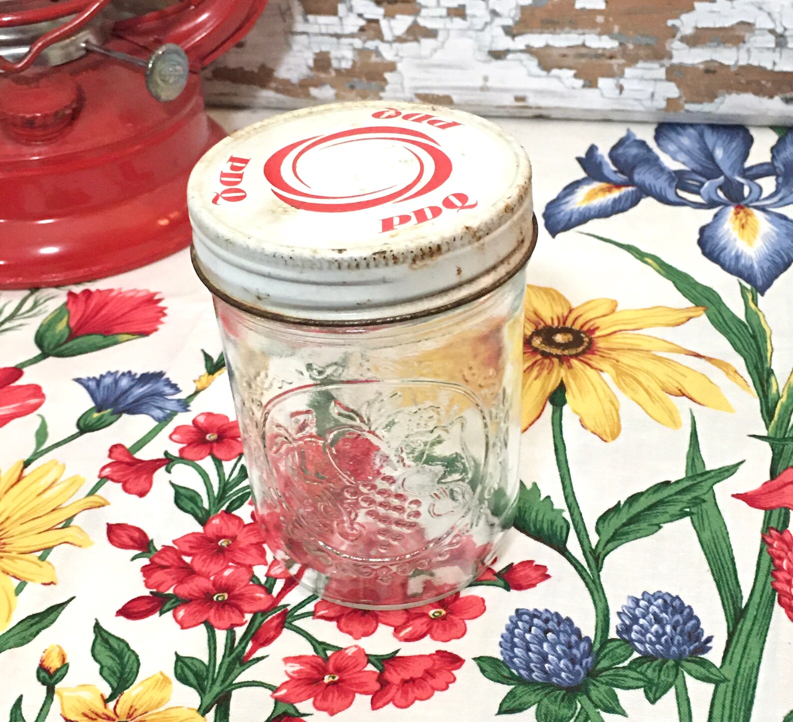 Vintage 6 oz. Canning/Jelly Jar with PDQ Lid Etsy
