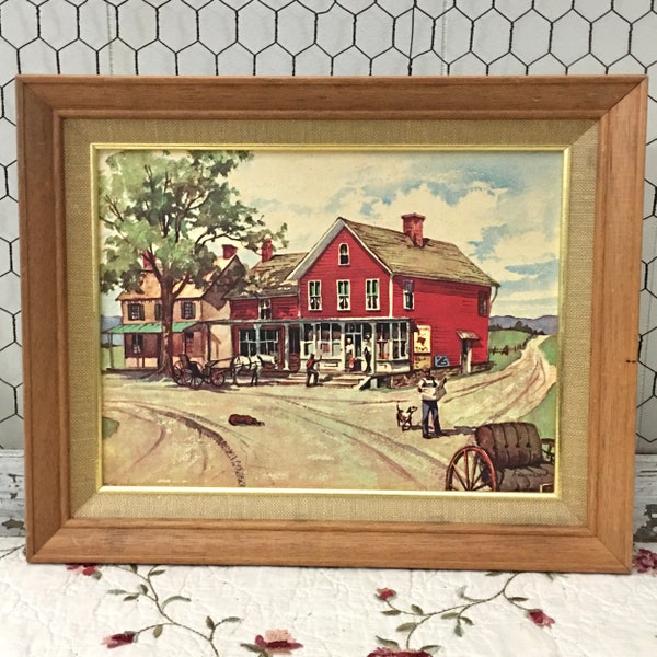 Vintage Lucille Heimrod Framed Print ‘General Store’