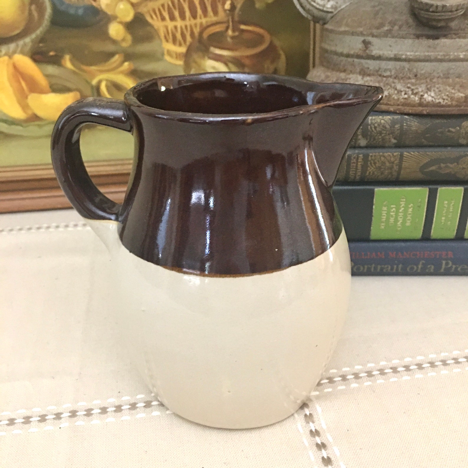 Vintage Roseville Milk Pitcher Etsy