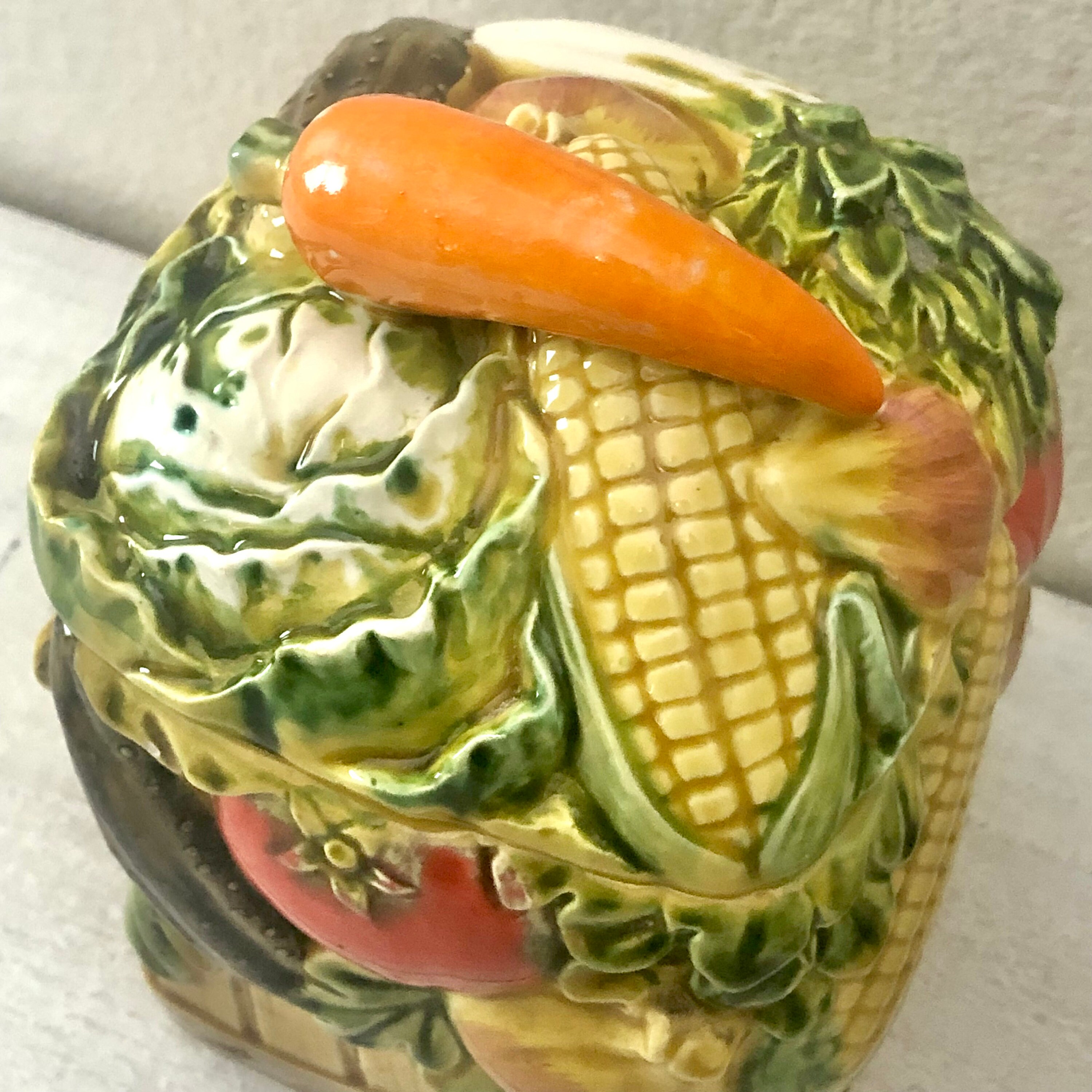 Vintage Majolica Canister Set New Trends Inc Japan Etsy