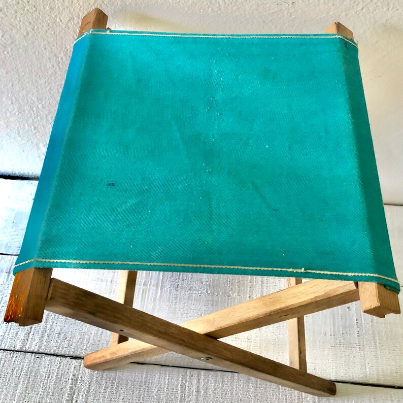 Vintage Folding Camp Stool Etsy