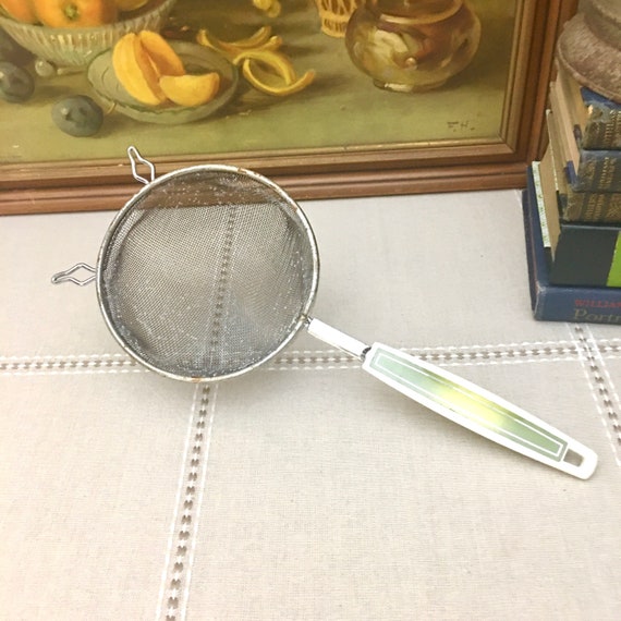 Vintage Hand Held Strainer Etsy