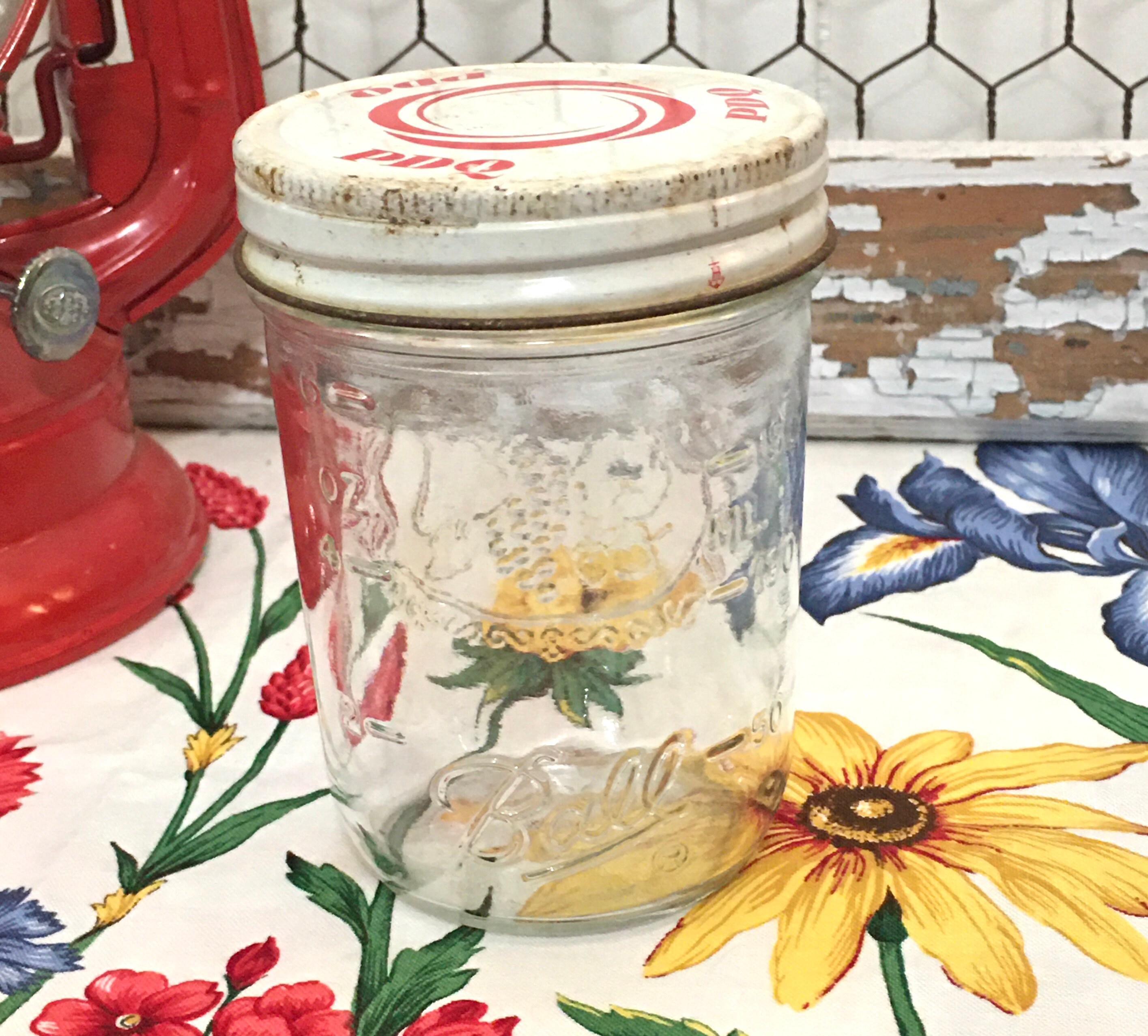 Vintage 6 oz. Canning/Jelly Jar with PDQ Lid Etsy