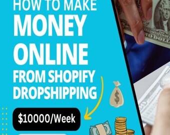 How to make money online from Shopify dropshipping | How to make 10000 dollar per week | free shopify Business plan templates and checklist
