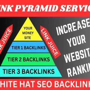 I will do high quality link pyramid backlinks package for Google ranking
