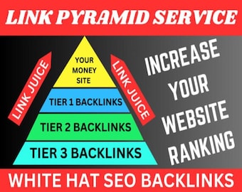 Haré un paquete de backlinks piramidales de alta calidad para el ranking de Google.