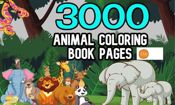 3000+ bundle animal coloring pages | animal coloring book for kids | Zoo Coloring Pages |  alphabet Coloring Pages | dinosaur coloring pages