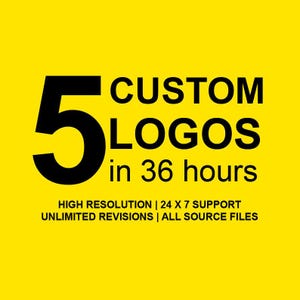 5 Custom Logo Design,Logo Design, Logo Designer,  custom Logo Design for business , Professional Logo Design, Business Logo, Graphic Design