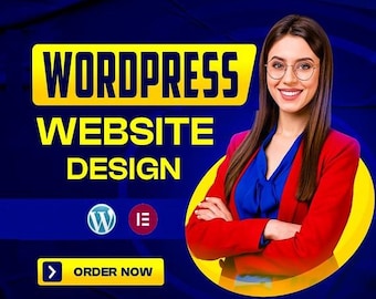 Progettazione di siti Web WordPress personalizzati e reattivi / Progettazione di siti Web / Progettazione di siti Web personalizzati / Revisioni illimitate / Sito Web completamente ottimizzato per SEO