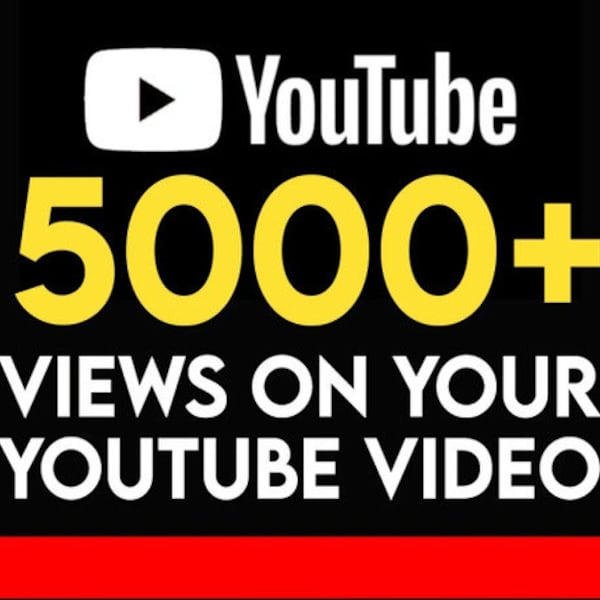 Je ferai plus de 5000 vues YouTube organiques de haute qualité pour un classement sur YouTube