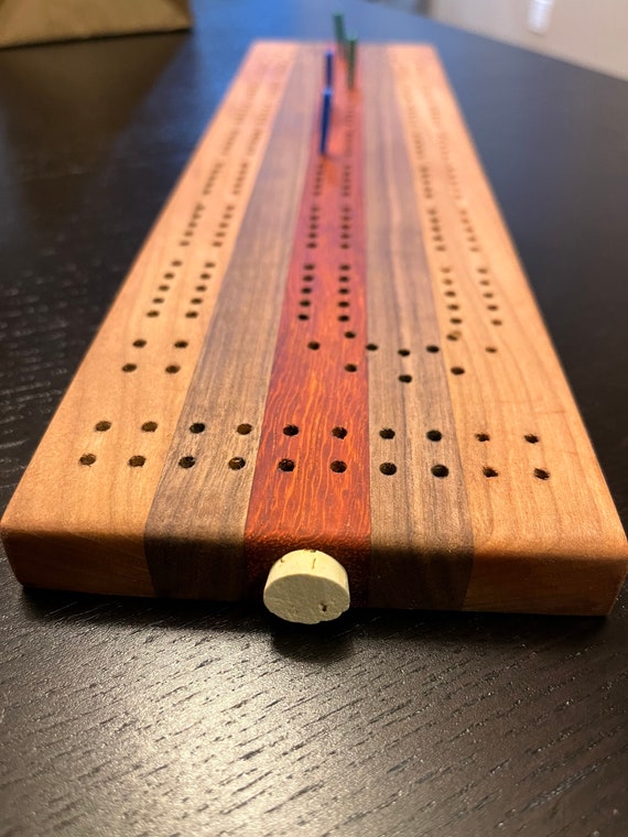 2 Player Cribbage Board Etsy