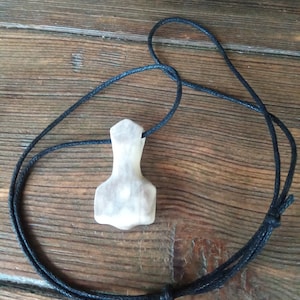 Thor&#39;s Hammer, Viking Jewelry, Bone Jewelry, Bone Pendant