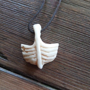 Viking ship made of bones