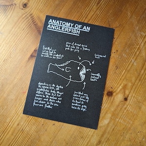 Impresión de postal con la anatomía de un rape
