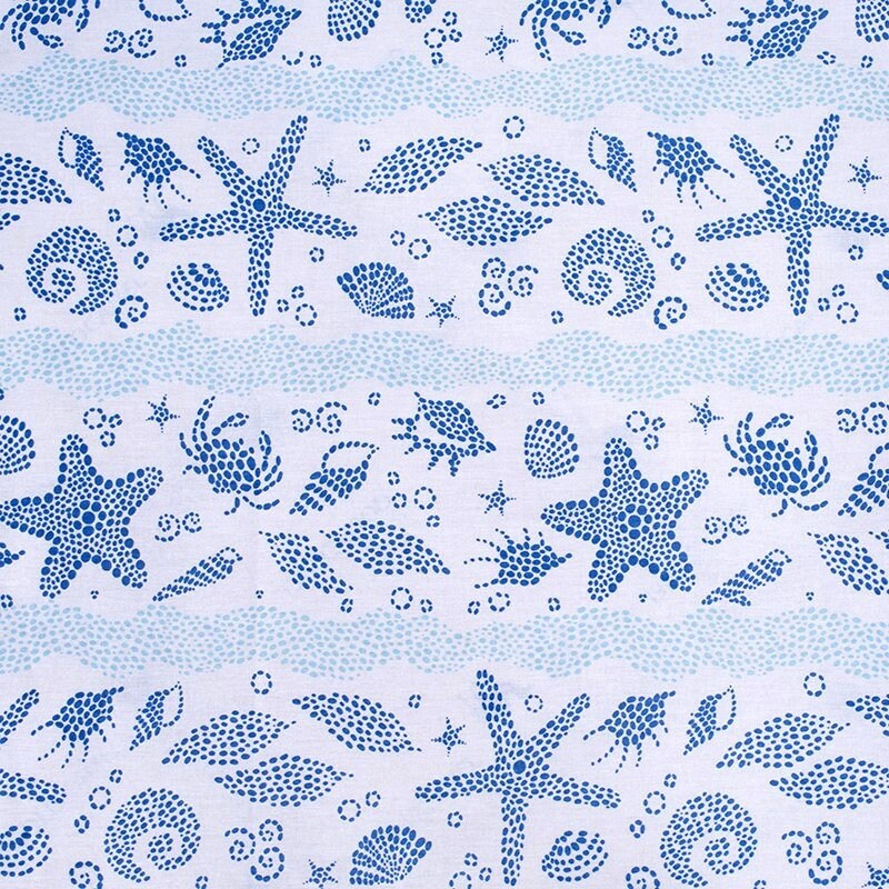 NAUTICAL FABRIC 100 Cotton fabric by the yard Nautical decor Etsy