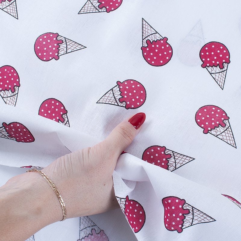 COTTON FABRIC by the yard Food fabric print by the yard food Etsy