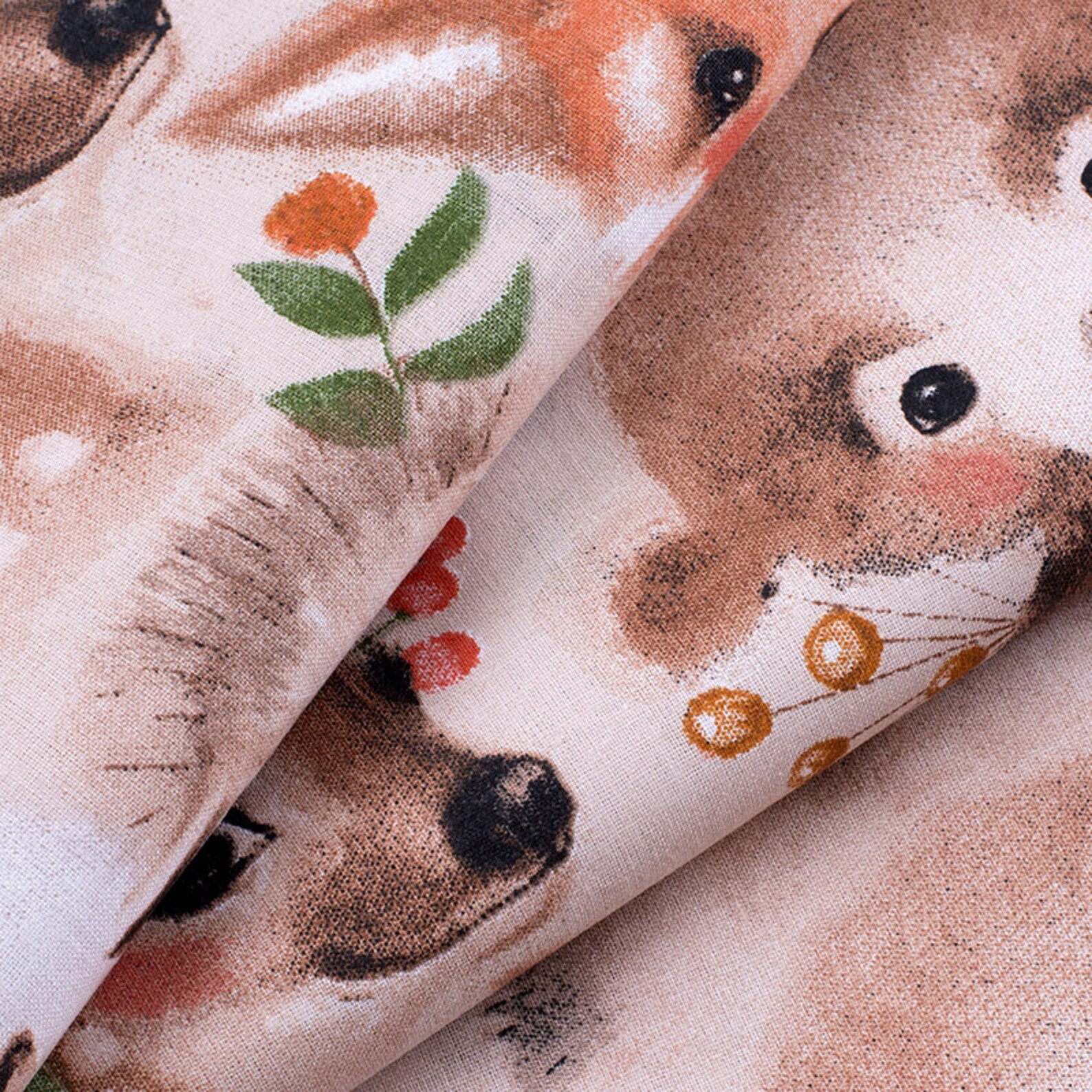 WOODLAND FABRIC cotton fabric by the yard Baby Quilt fabric Etsy