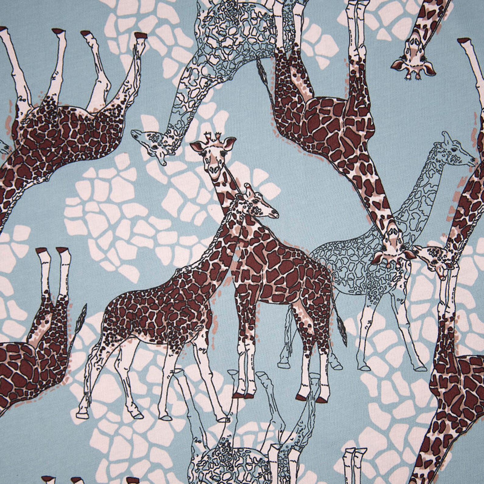 GIRAFFE FABRIC knit fabric by the yard African fabric Quilt Etsy