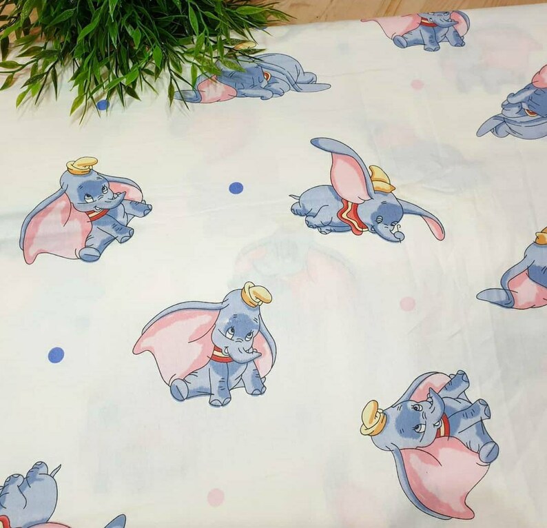 BABY FABRIC Elephant fabric 100 Cotton fabric by the yard Etsy