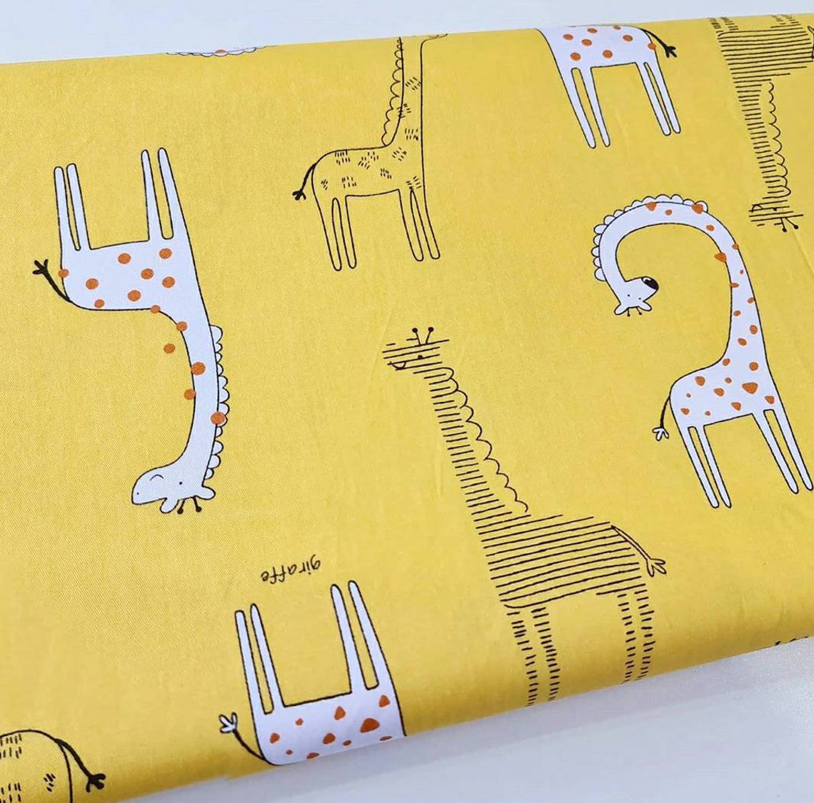 Cotton fabric by the yard Giraffe fabric Baby Quilt fabric Etsy