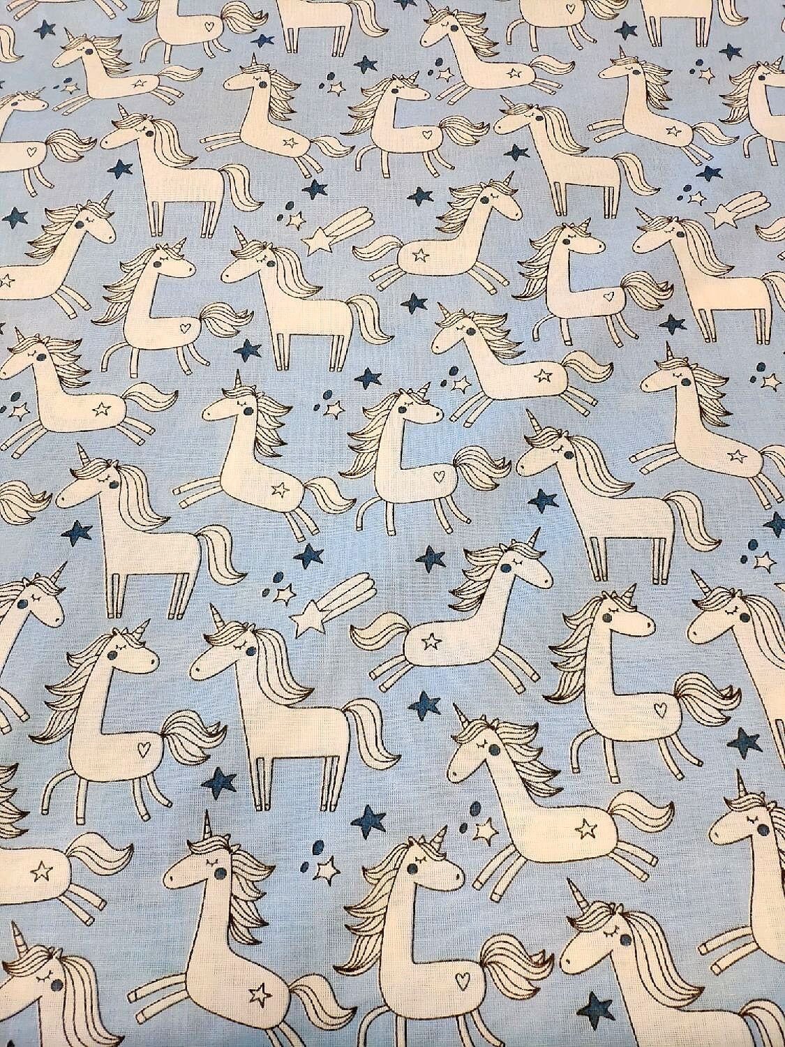 Unicorn Fabric bundle cotton fabric 4x29.6 х 19.6 Fat Etsy