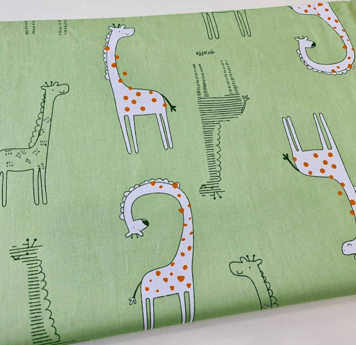 Cotton fabric by the yard Giraffe fabric Baby Quilt fabric | Etsy