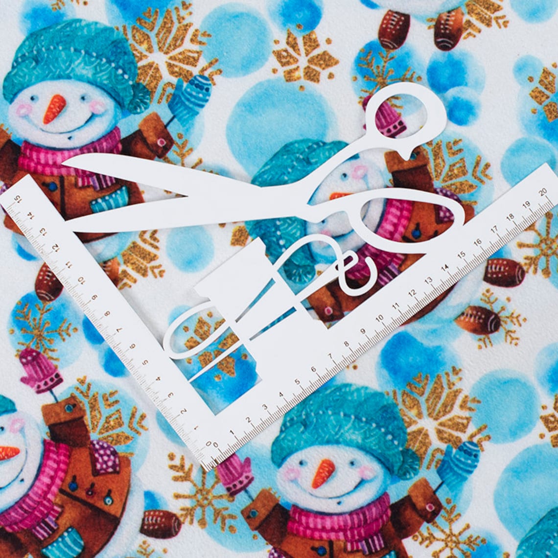 Christmas fabric FLEECE FABRIC by the yard Penguin fabric Etsy