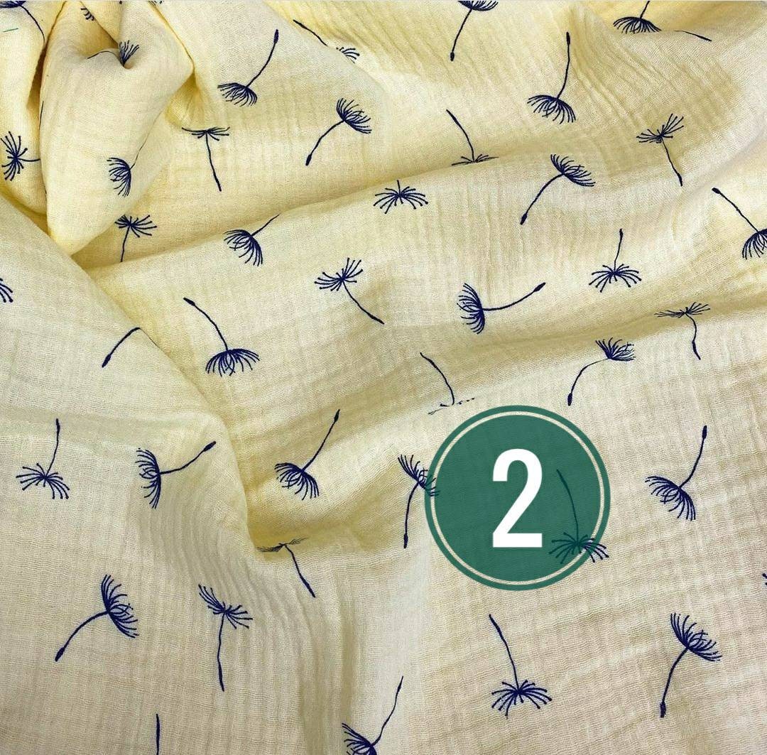 COTTON FABRIC by the yard Muslin fabric Double gauze fabric Etsy