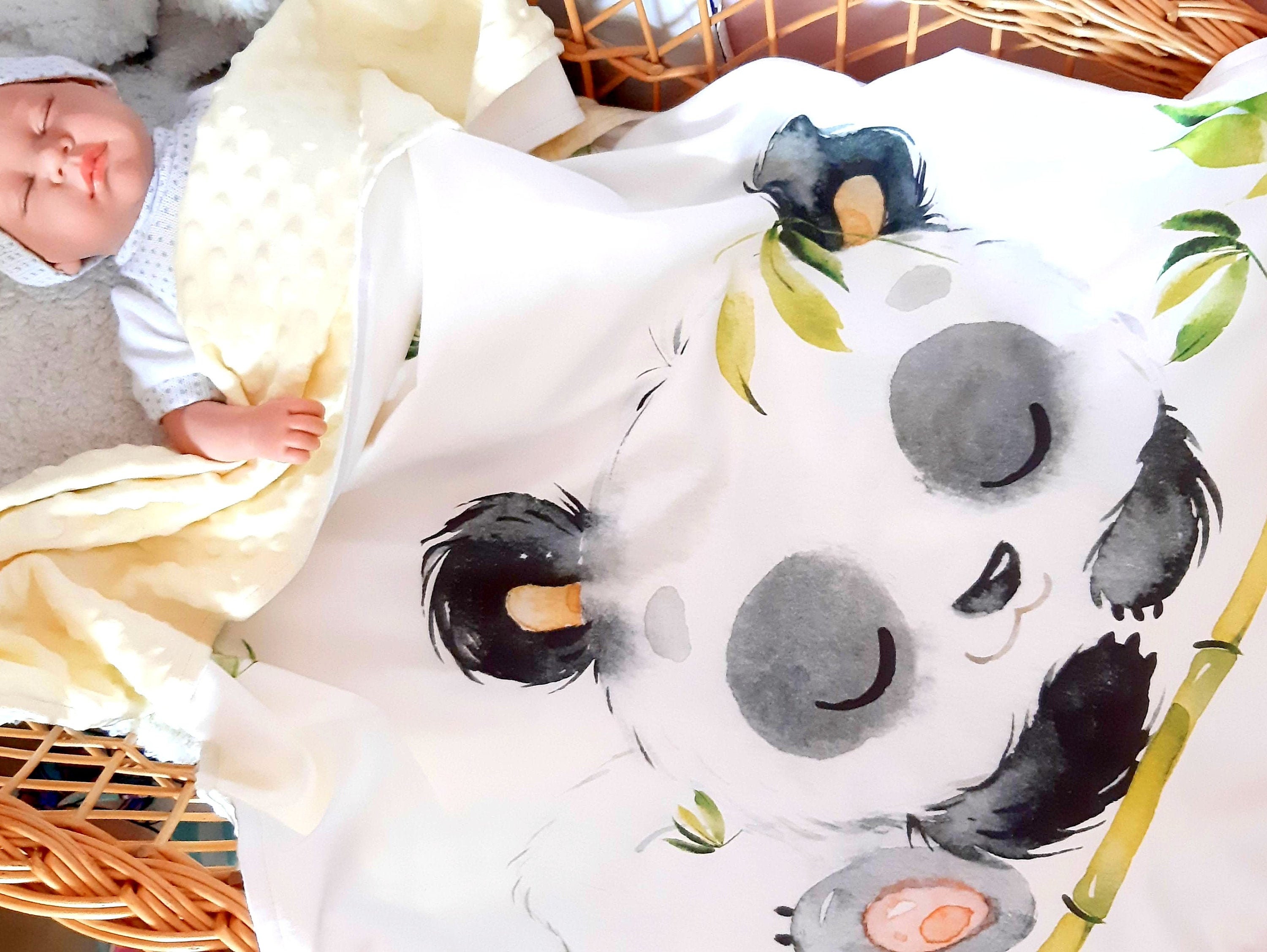 Minky baby blanket 29''39'' PANDA Blanket Etsy