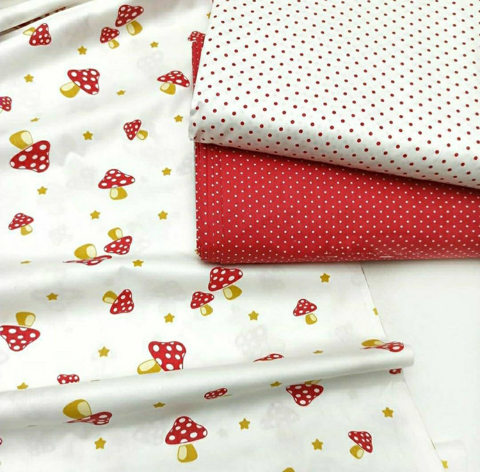 MUSHROOM FABRIC mushroom print 100 Cotton fabric by the yard Etsy