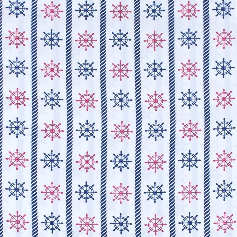 NAUTICAL FABRIC 100 Cotton fabric by the yard Nautical decor Etsy