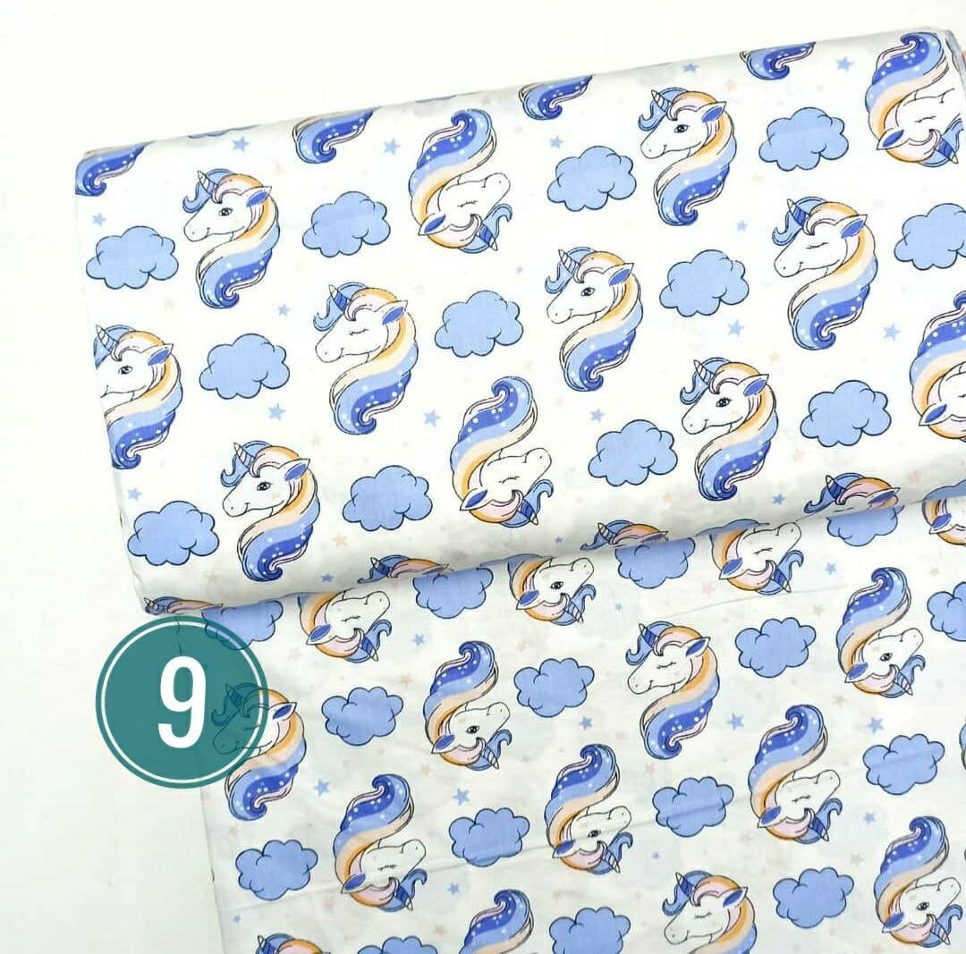 UNICORN FABRIC Unicorn print 100% Cotton fabric by the yard | Etsy