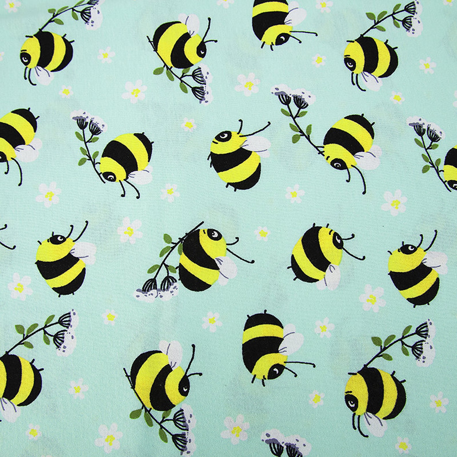 BEE FABRIC knit fabric by the yard insect fabric Quilt fabric Etsy