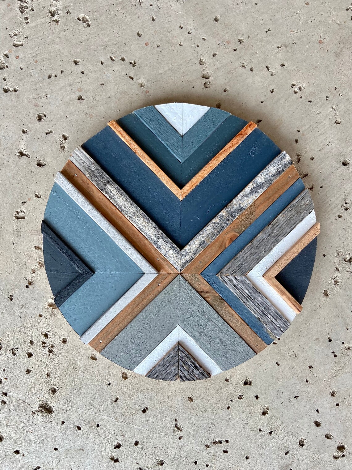 Geometric Wood Wall Art Etsy