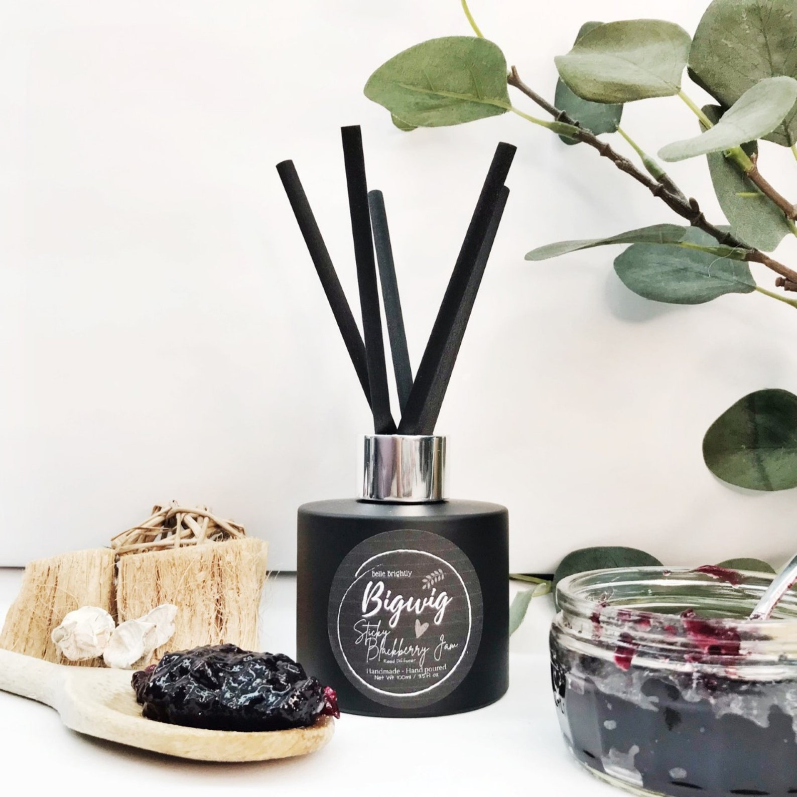 Eco Blackberry Jam Reed Diffuser Vegan Diffuser Cruelty Etsy