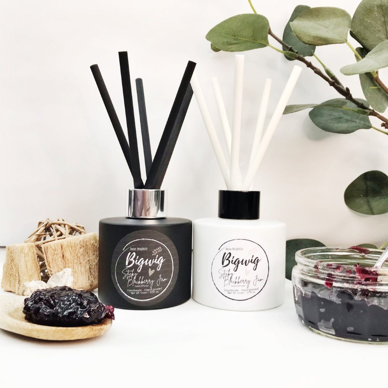 Eco Blackberry Jam Reed Diffuser Vegan Diffuser Cruelty Etsy